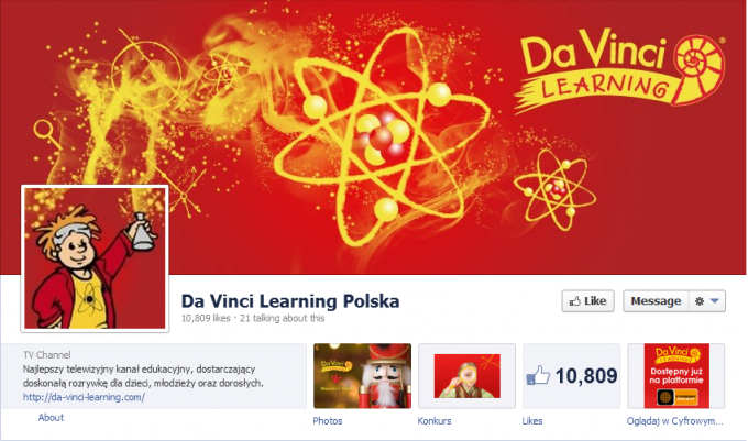 Aplikacje na Facebooka Da Vinci Learning