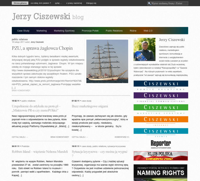 Blog Jerzego Ciszewskiego
